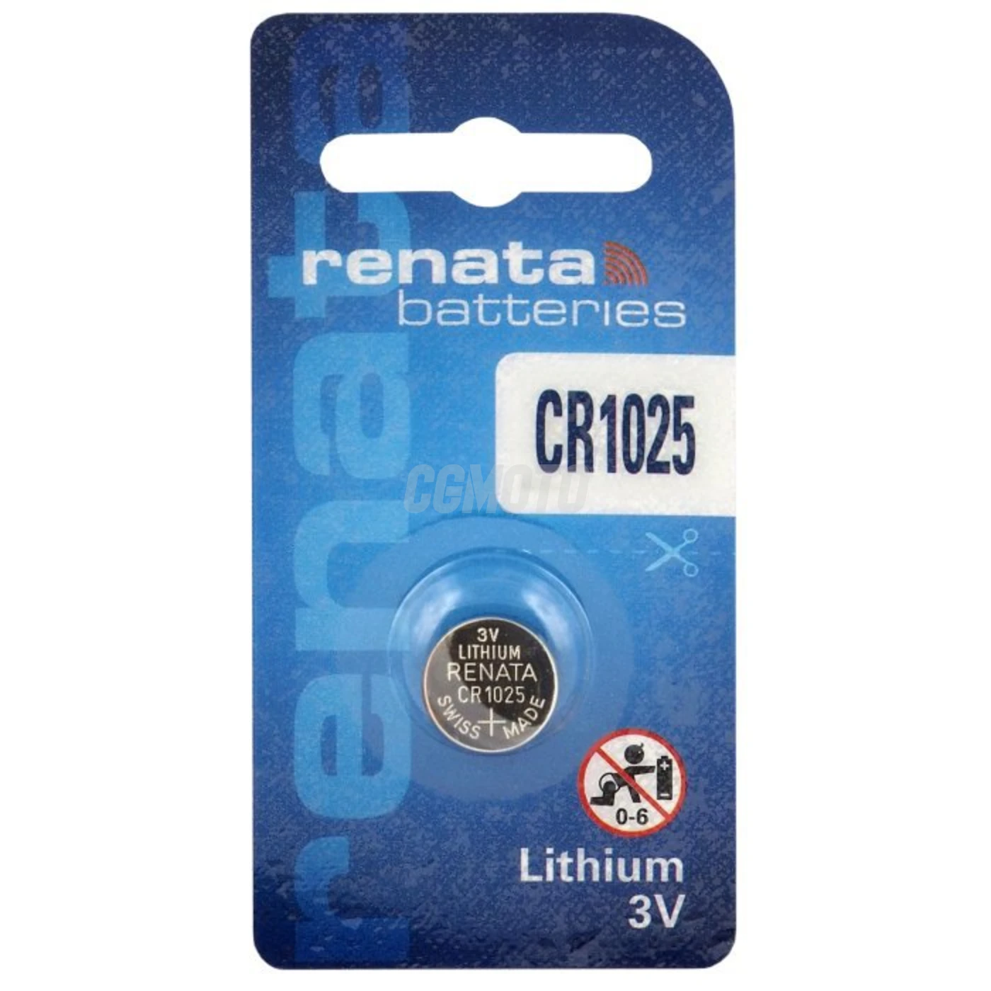 1 Lithium-Knopfzelle CR1025 3 V 30 mAh