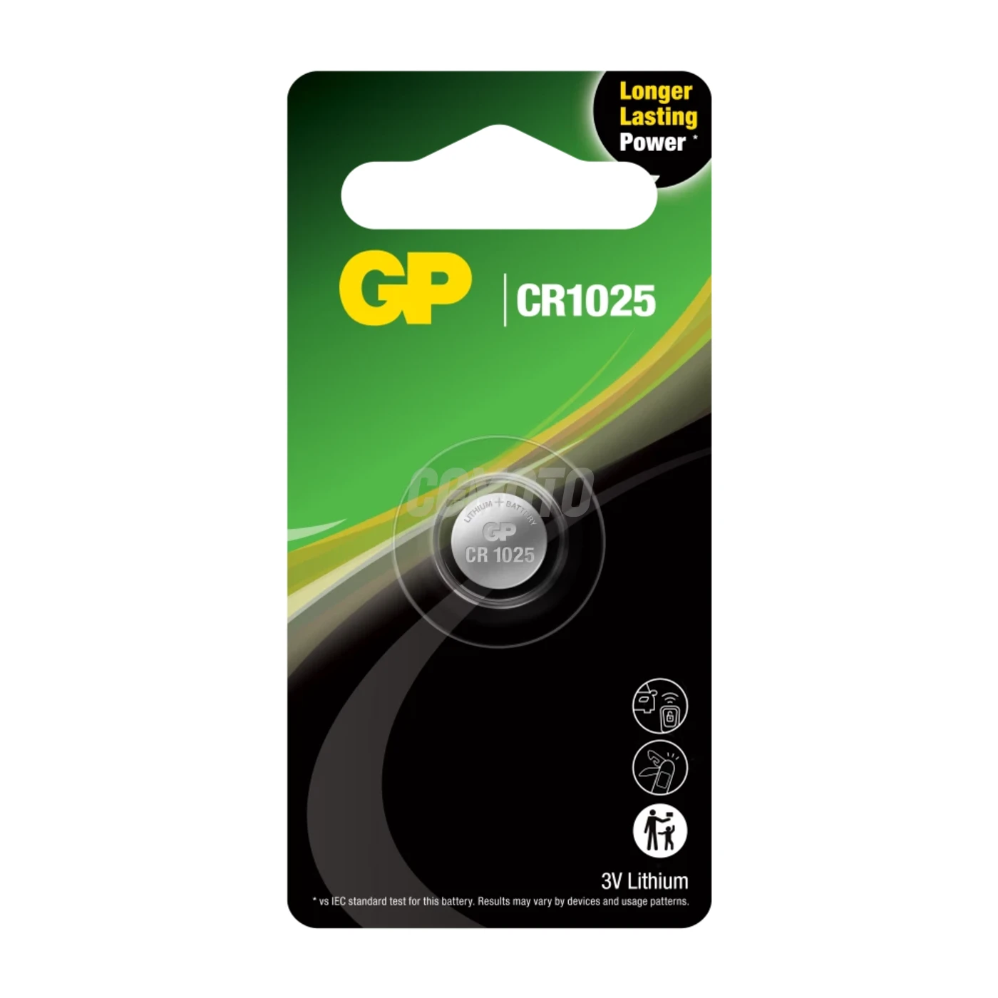 1 Lithium-Knopfzelle CR1025 3 V 