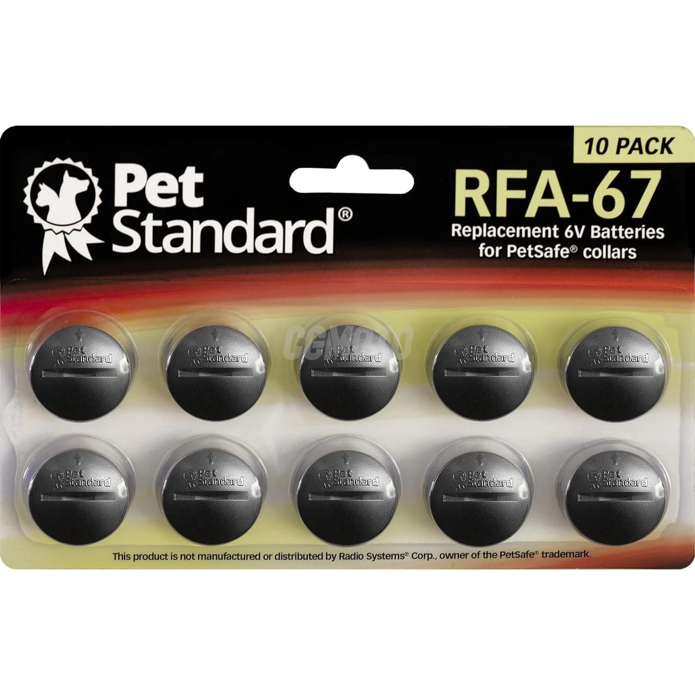 10 Batterien für Anti-Bell-Halsband RFA-67 6 V