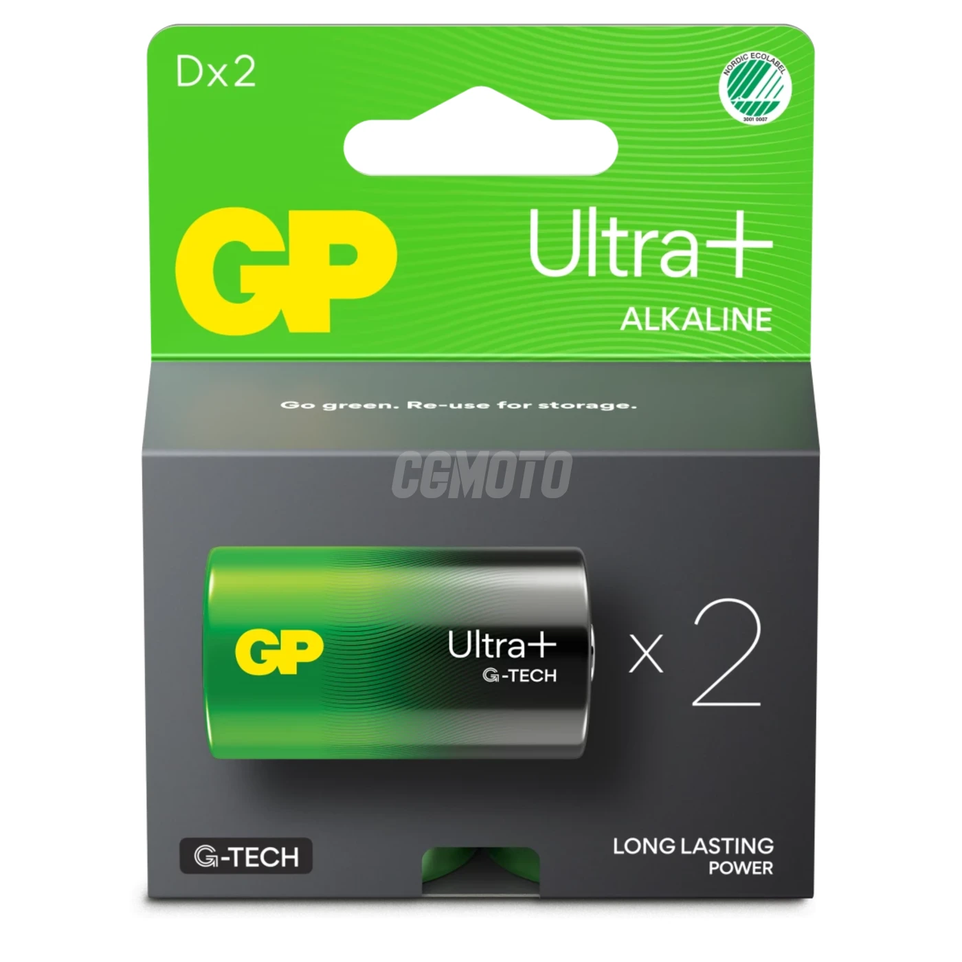 2 alkali-Batterien D 1,5 V Ultra Plus 