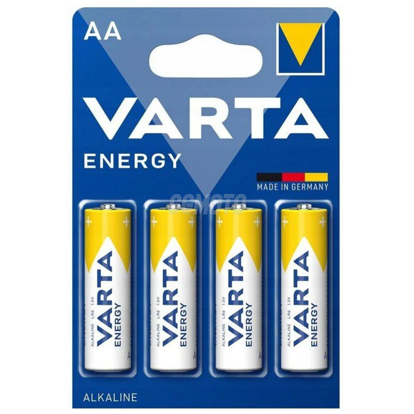 4 alkali-Batterien LR6/AA 1,5 V Energy 