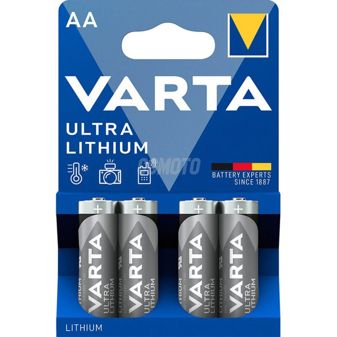 4 lithiumbatterien LR6/AA 1,5 V Ultra 