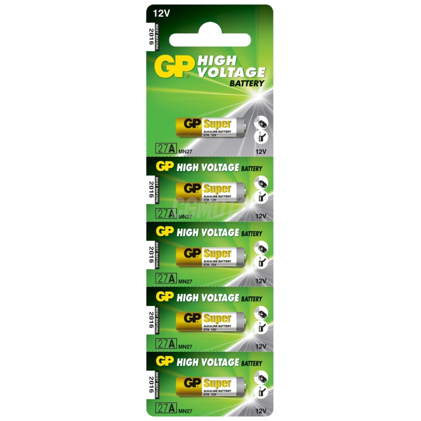 5 alkali-Batterien 27 A 12 V Super 