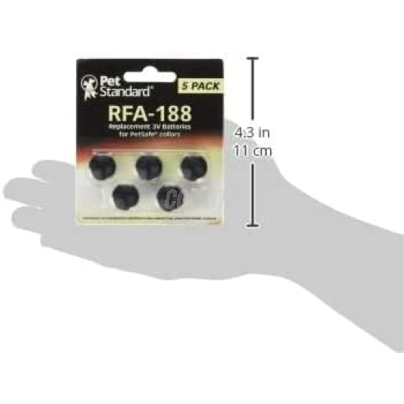 5 Batterien für Anti-Bell-Halsband RFA-188 3 V 