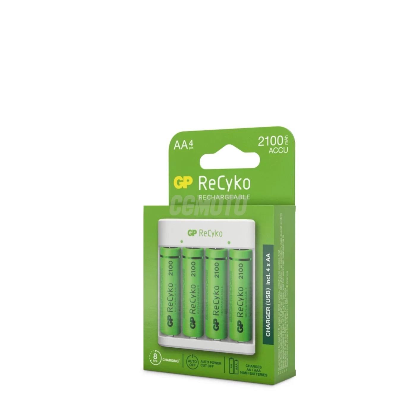 Chargeur classique GP E411 + 4 accus AA 2000 mAh