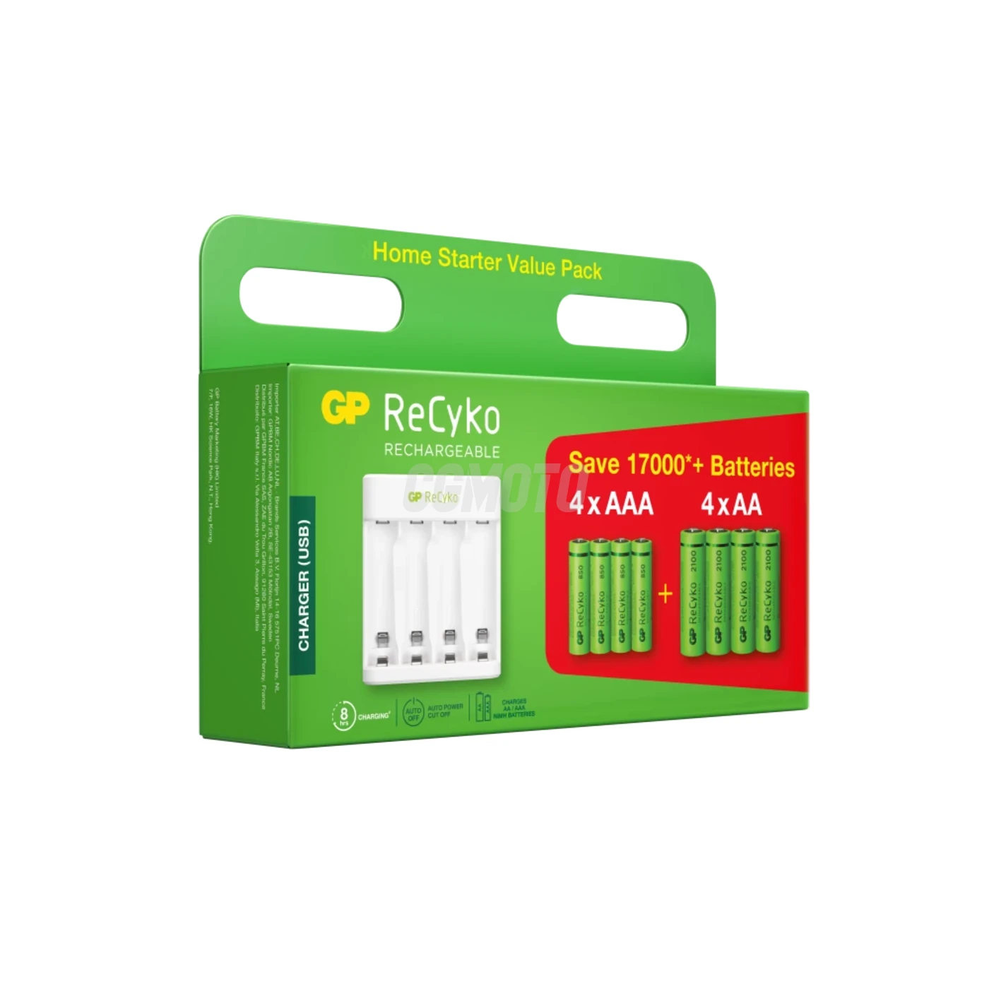 Display : Chargeur E411 + 4xAA 2100mAh + 4xAAA 800mah