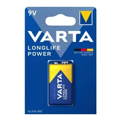 1 alkali-Batterie 6LR61 9 V Longlife Power 550mAh