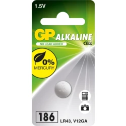 1 Alkali-Knopfzelle LR43 1,5 V 1 Alkali-Knopfzelle LR43 1,5 V