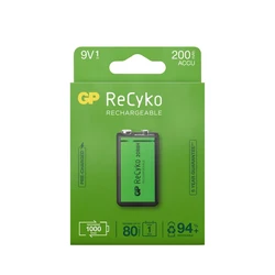 1 Batterie wiederaufladbare NIMH 6LF22 9 V Recyko 200 mAh 1 Batterie wiederaufladbare NIMH 6LF22 9 V Recyko 200 mAh