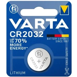 1 Lithium-Knopfzelle CR2032 3 V 230 mAh 1 Lithium-Knopfzelle CR2032 3 V 230 mAh