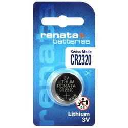1 Lithium-Knopfzelle CR2320 3 V 150 mAh