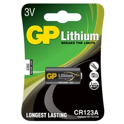 1 lithiumbatterie CR123A 3 V 1 lithiumbatterie CR123A 3 V