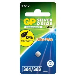 1 silberoxid-Knopfzelle SR60 1,55 V Ultra Plus 1 silberoxid-Knopfzelle SR60 1,55 V Ultra Plus