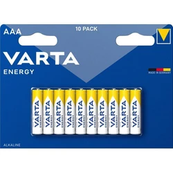 10 alkali-Batterien LR03/AAA 1,5 V Energy 