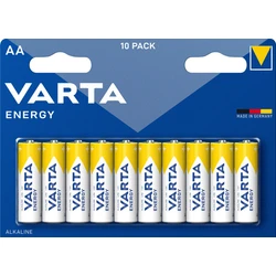 10 alkali-Batterien LR6/AA 1,5 V Energy 