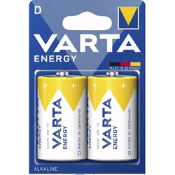 2 alkali-Batterien LR20/D 1,5 V Energy 