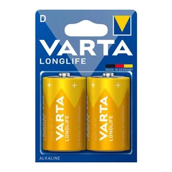 2 alkali-Batterien LR20/D 1,5 V Longlife 