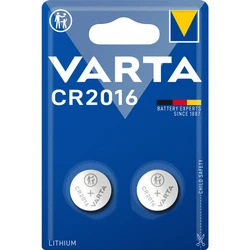 2 Lithium-Knopfzelle CR2016 3 V 