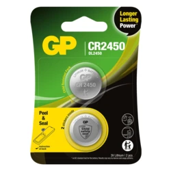 2 lithium-Knopfzellen CR2450 3 V 
