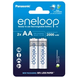 2 wiederaufladbare NIMH-Batterien AA 1,2 V 2000 mAh