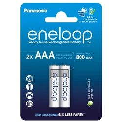 2 wiederaufladbare NIMH-Batterien AAA 1,2 V 800 mAh