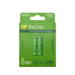 2 wiederaufladbare NIMH-Batterien AAA 1,2 V Recyko 650 mAh 2 wiederaufladbare NIMH-Batterien AAA 1,2 V Recyko 650 mAh