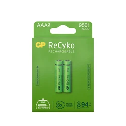 2 wiederaufladbare NIMH-Batterien AAA 1,2 V Recyko 950 mAh 2 wiederaufladbare NIMH-Batterien AAA 1,2 V Recyko 950 mAh
