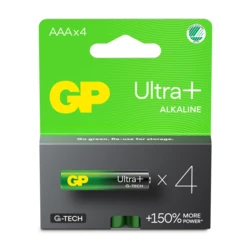 4 alkali-Batterien AAA 1,5 V Ultra Plus 4 alkali-Batterien AAA 1,5 V Ultra Plus