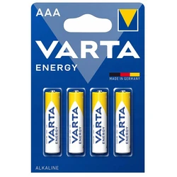 4 alkali-Batterien LR03/AAA 1,5 V Energy 