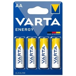 4 alkali-Batterien LR6/AA 1,5 V Energy 