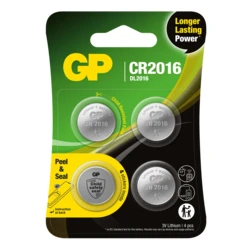 4 lithium-Knopfzellen CR2016 3 V 