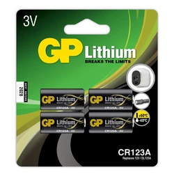 4 lithiumbatterien CR123A 3 V 4 lithiumbatterien CR123A 3 V