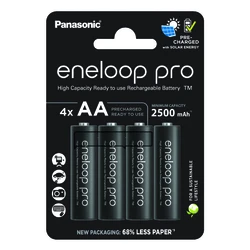 4 wiederaufladbare NIMH-Batterien AA 1,2 V PRO 2500 mAh