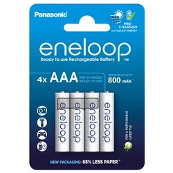 4 wiederaufladbare NIMH-Batterien AAA 1,2 V 800 mAh