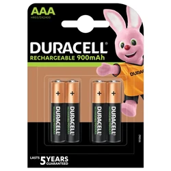 4 wiederaufladbare NIMH-Batterien AAA 1,5 V 900 mAh