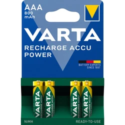 4 wiederaufladbare NIMH-Batterien LR03/AAA 1,2 V Ready2Use 800 mAh 4 wiederaufladbare NIMH-Batterien LR03/AAA 1,2 V Ready2Use 800 mAh