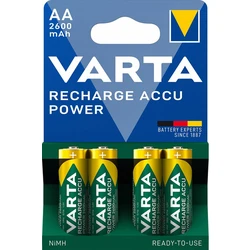4 wiederaufladbare NIMH-Batterien LR6/AA 1,2 V Ready2Use 2600 mAh 