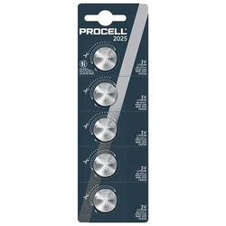 5 lithium-Knopfzellen CR2025 3 V 