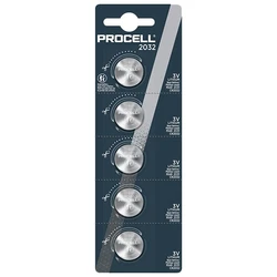 5 lithium-Knopfzellen CR2032 3 V 