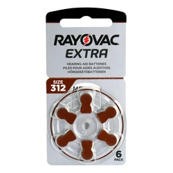 6 zink-Luft-Hörgerätebatterien 312 1,45 V Extra 6 zink-Luft-Hörgerätebatterien 312 1,45 V Extra