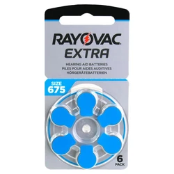 6 zink-Luft-Hörgerätebatterien 675 1,45 V Extra 6 zink-Luft-Hörgerätebatterien 675 1,45 V Extra
