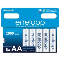 8 wiederaufladbare NIMH-Batterien AA 1,2 V 2000 mAh