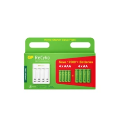 Display : Ladegerät E411 + 4xAA 2100mAh + 4xAAA 800mah