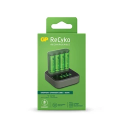 Ladegerät 6 Stunden GP B421 (USB) + 4 NiMH-Akkus AA 2000 mAh + Station D451 Ladegerät 6 Stunden GP B421 (USB) + 4 NiMH-Akkus AA 2000 mAh + Station D451