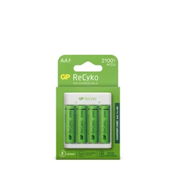 Standard-Ladegerät GP E411 + 4 NiMH-Akkus AA 2000 mAh Standard-Ladegerät GP E411 + 4 NiMH-Akkus AA 2000 mAh
