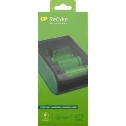 Universal-Ladegerät GP B631 Recharge : AA / AAA / C / D / 9V NiMH - Batterien nicht enthalten Universal-Ladegerät GP B631 Recharge : AA / AAA / C / D / 9V NiMH - Batterien nicht enthalten